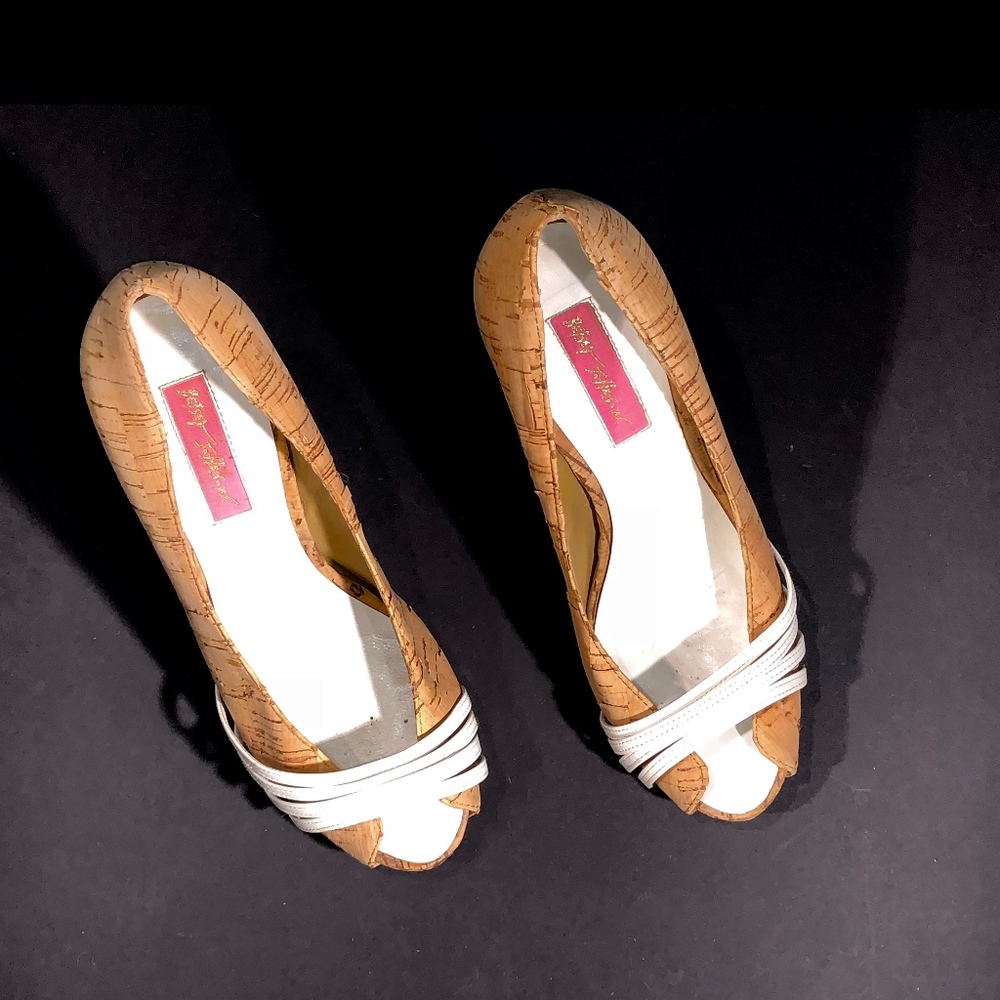 Betsey Johnson Cork Covered Heels (7)
